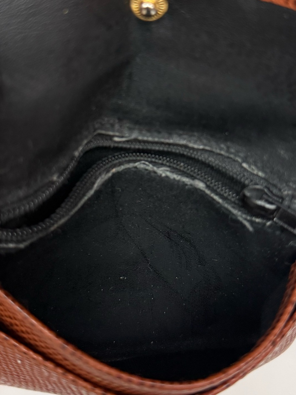 Vintage Buxton Brown Lizard Embossed Leather Coin Pouch Mini Wallet - Picture 10 of 11